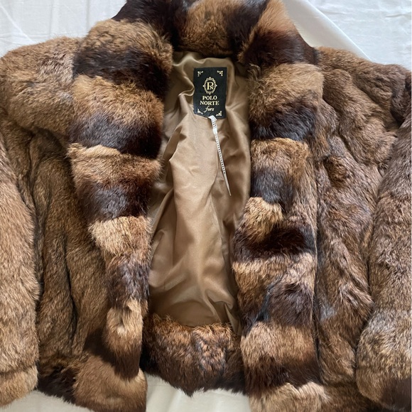 Size large polo norte rabbit fur coat - Picture 2 of 2